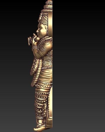 Krishna Pendant 3D print model_5