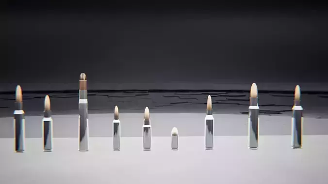 Bullet Set - 3D Model - AutoCAD Version