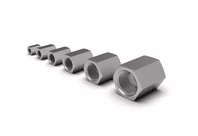 Hex NPT pipe coupling collection