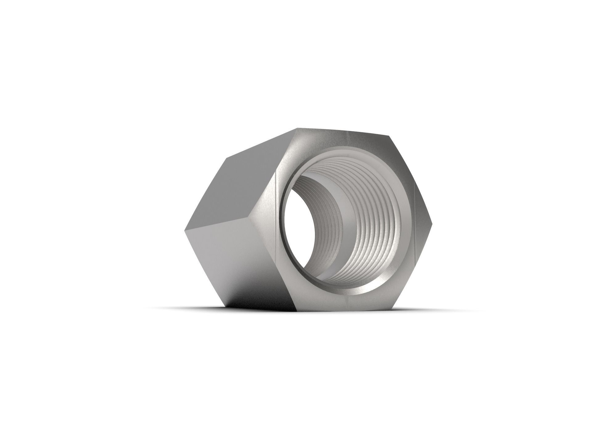 Hex NPT pipe coupling collection 3D model_7