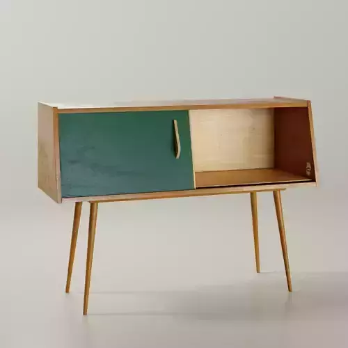 Old Worn Vintage Buffet Cabinet