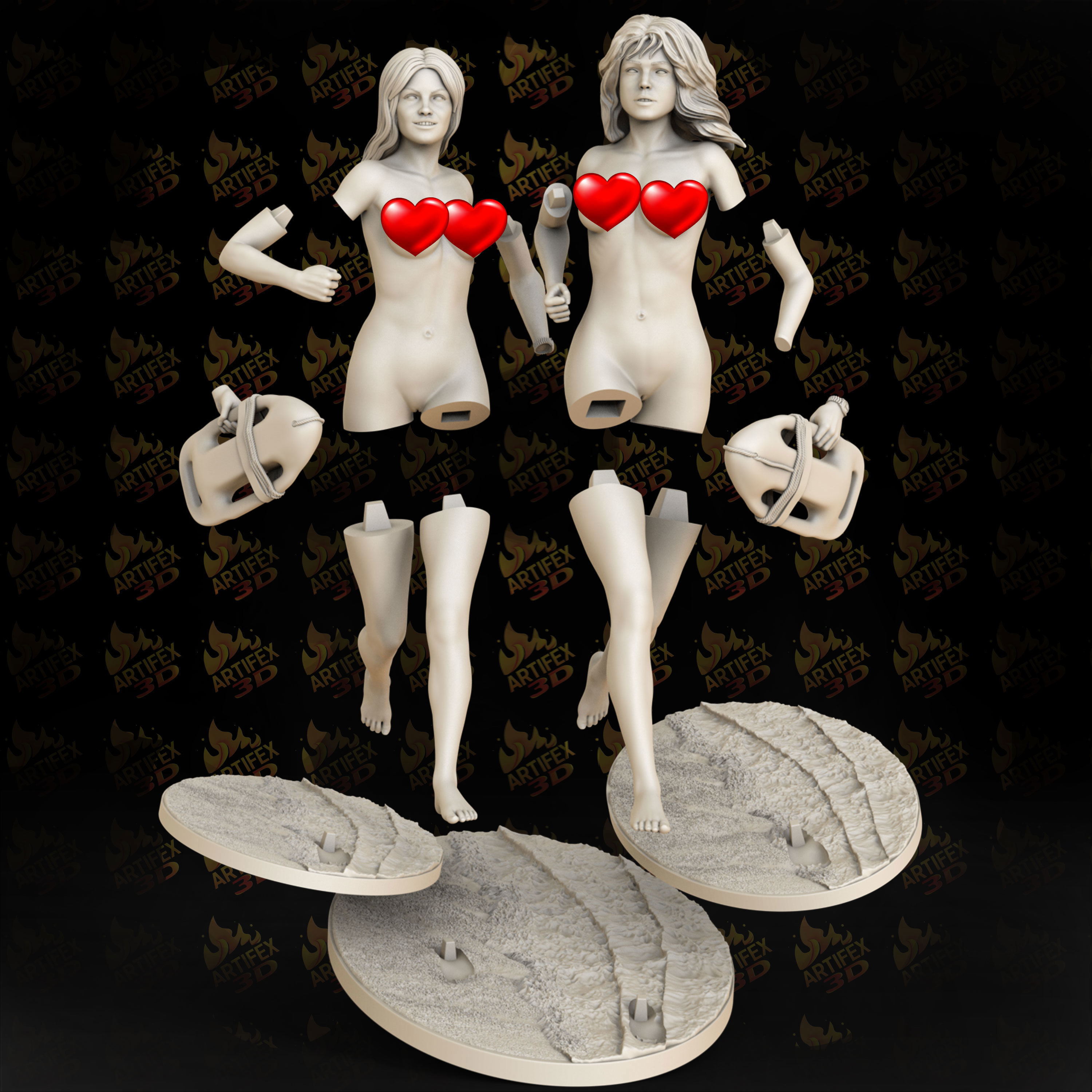Baywatch Pamela Erika 3D print model_3