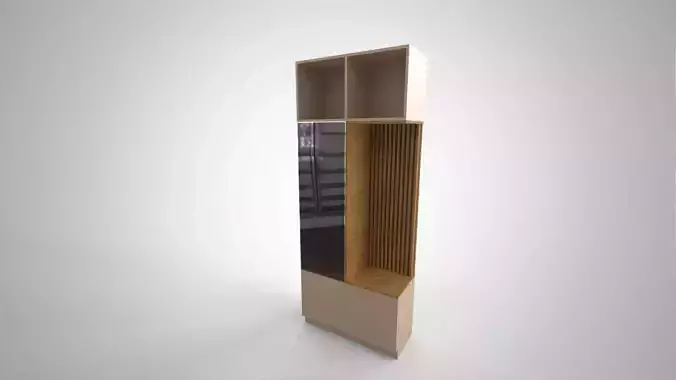 Modern Wardrobe Free 3D model