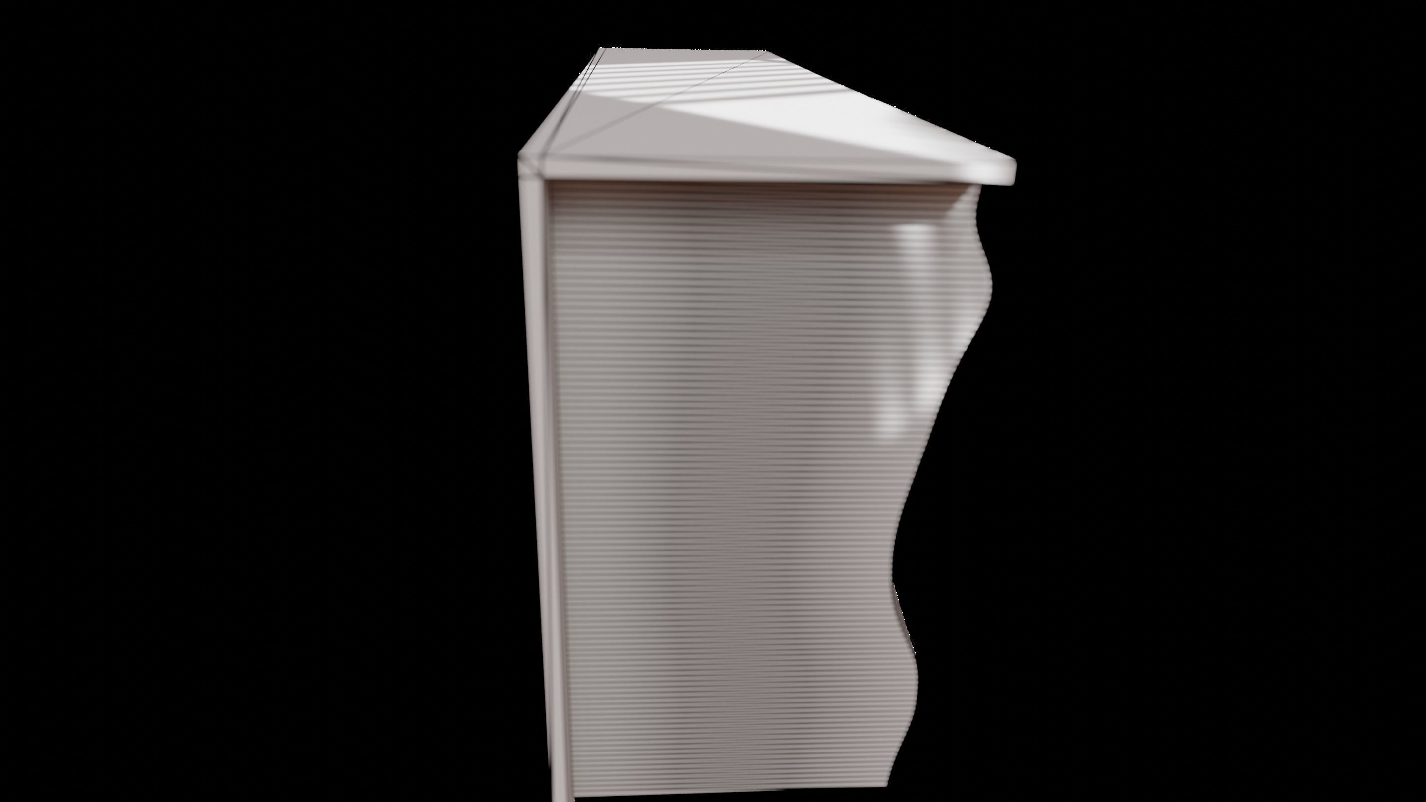 Parametric Wood Cabinet - Dynamic 3D Model 3D model_8
