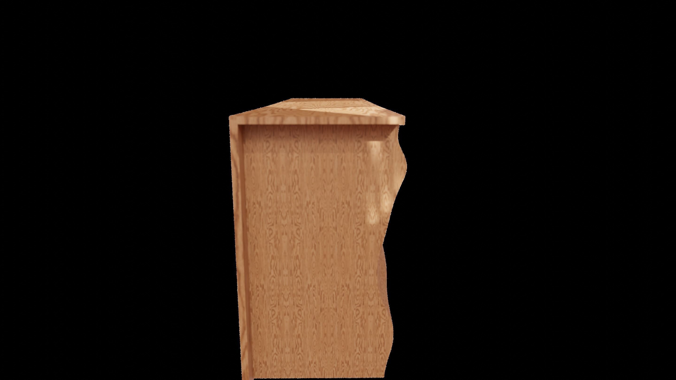 Parametric Wood Cabinet - Dynamic 3D Model 3D model_14