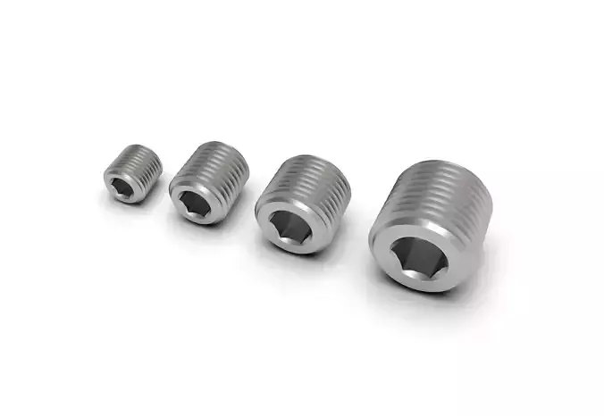 NPT male pipe plug with hex socket collection