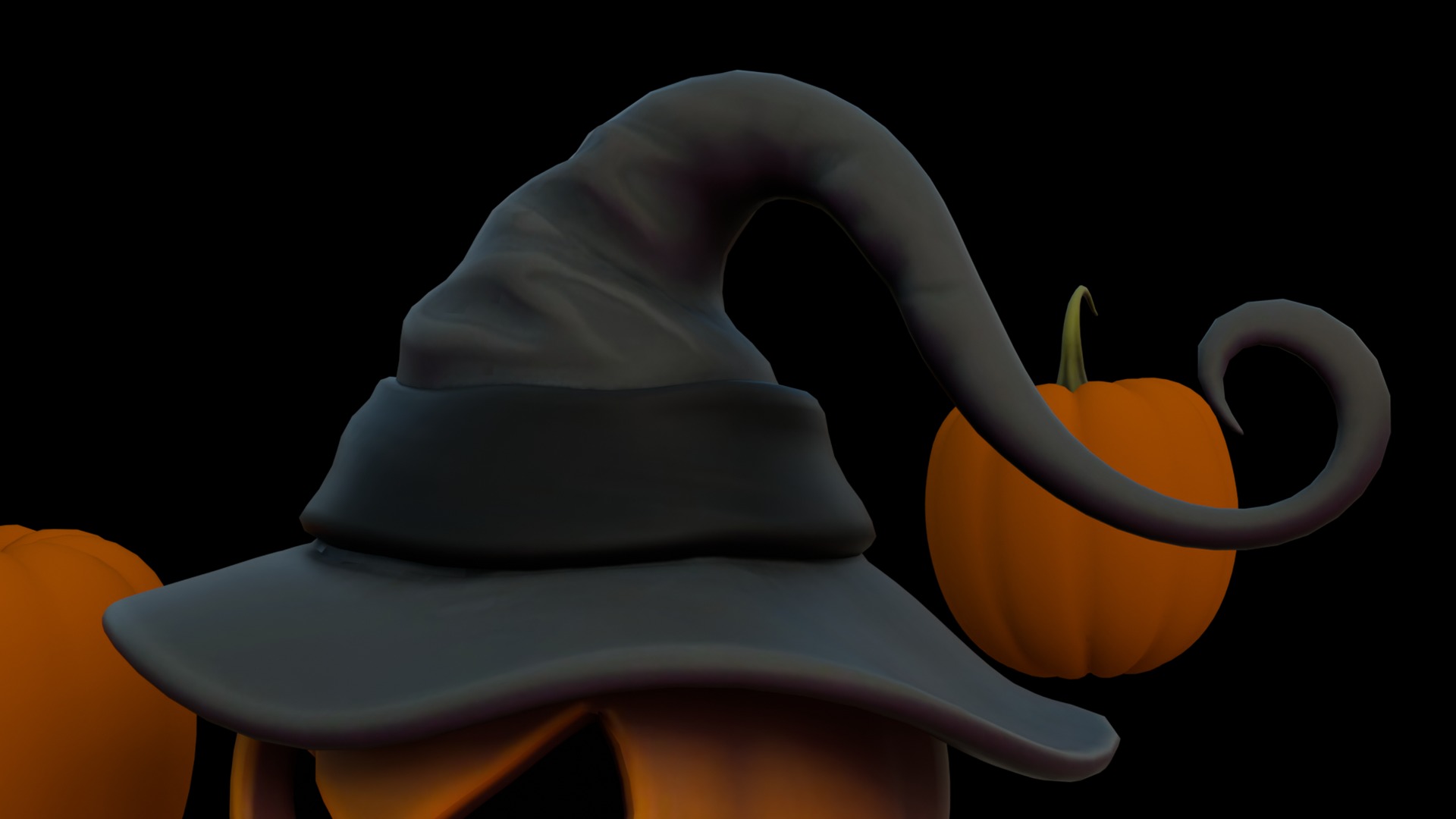 halloween scary pumpkin halloween pumpkin halloween decoration 3D model_3