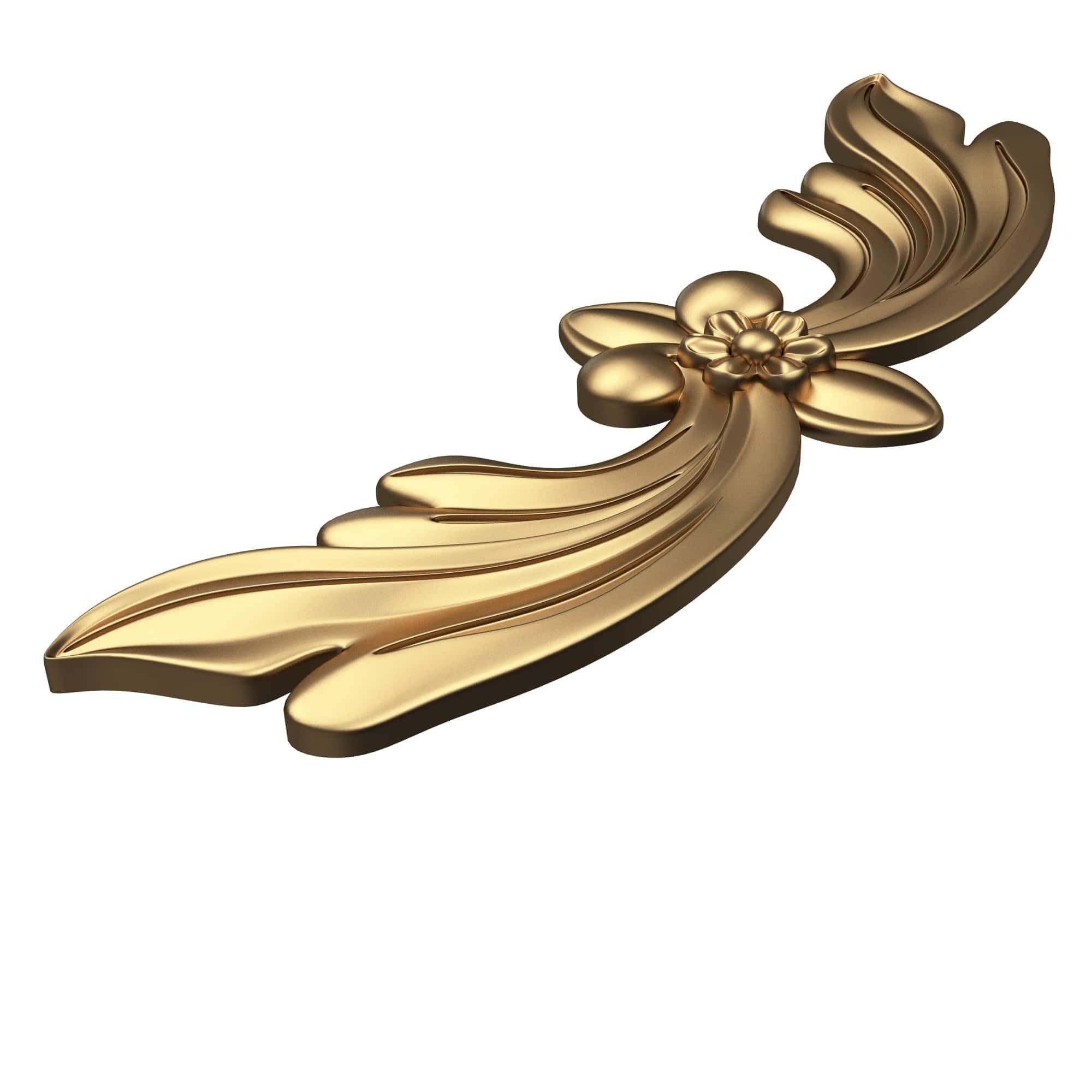 Collection of Carved Plaster Molding Decorations 02 Low-poly 3D model_27