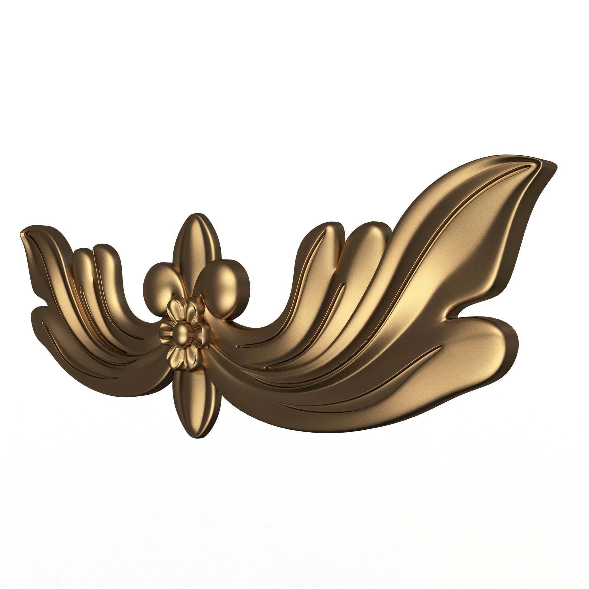 Collection of Carved Plaster Molding Decorations 02 Low-poly 3D model_26