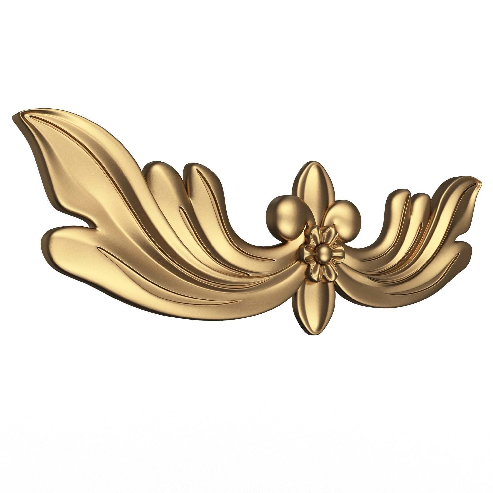 Collection of Carved Plaster Molding Decorations 02 Low-poly 3D model_23