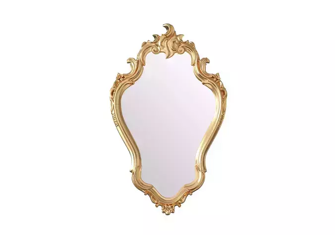 Luxury Gold Carved Mirror
