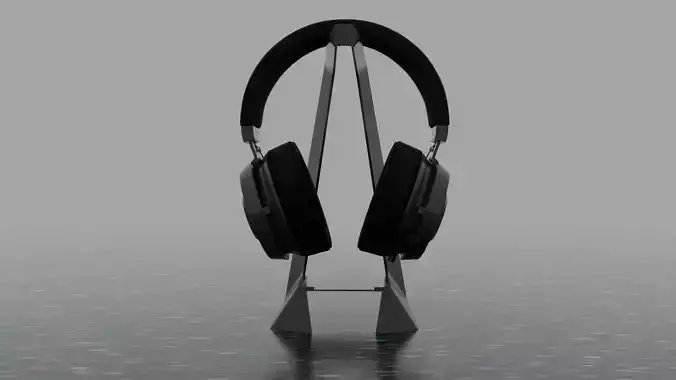 High poly Headphones with textures