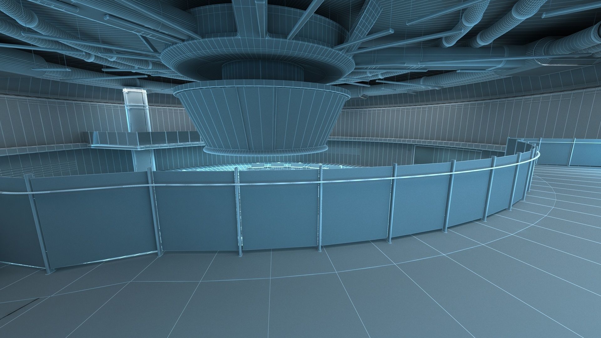monitoring Center Command Center 3D model_13