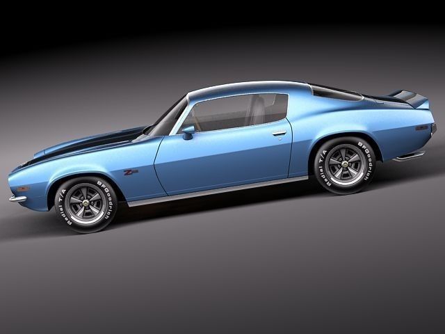 Chevrolet Camaro 1970 3D model_6