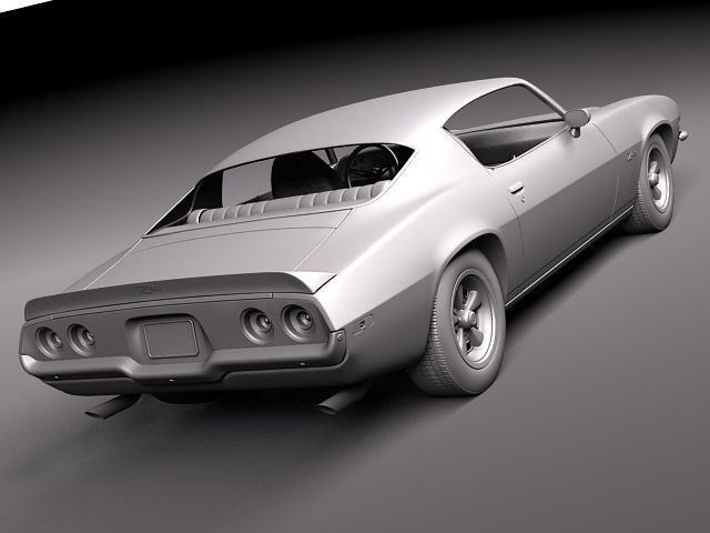Chevrolet Camaro 1970 3D model_9