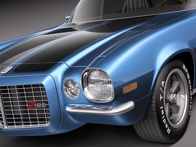 Chevrolet Camaro 1970 3D model_2