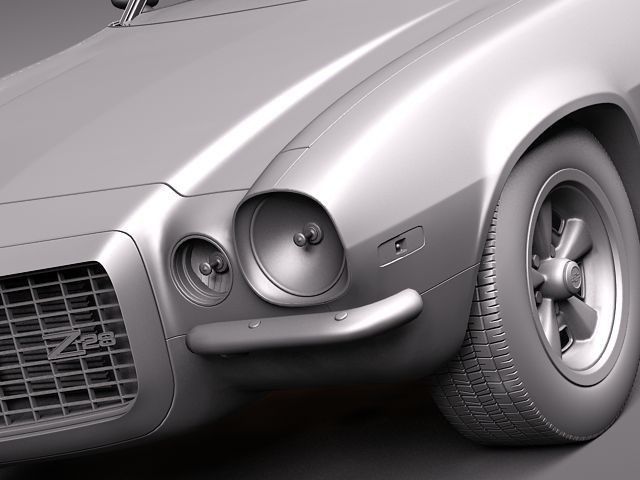 Chevrolet Camaro 1970 3D model_11