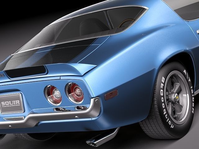 Chevrolet Camaro 1970 3D model_3