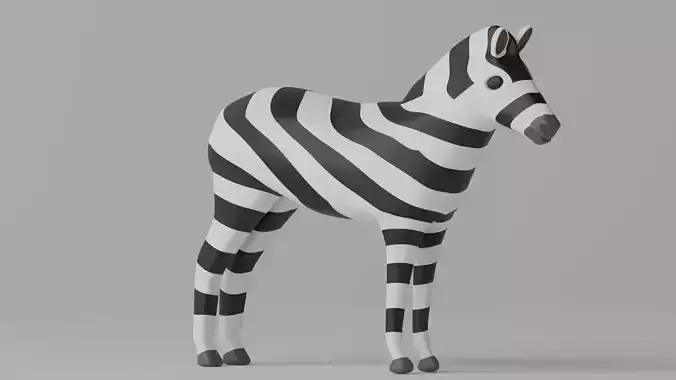 Cartoon Cute Zebra