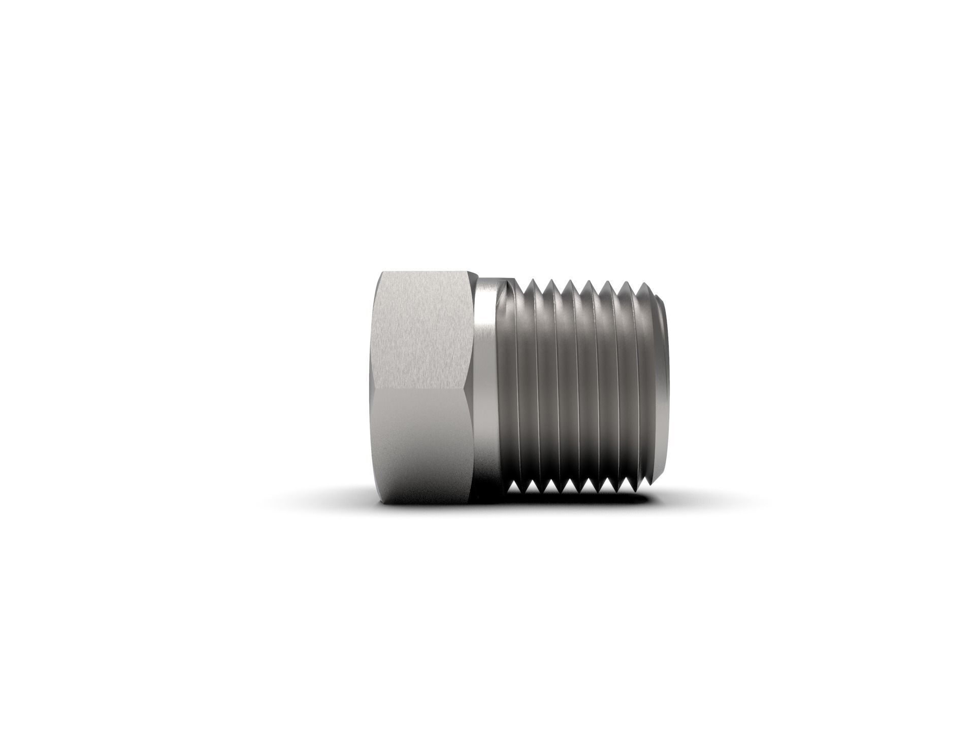 Pipe bushing reducer NPT collection 3D model_3
