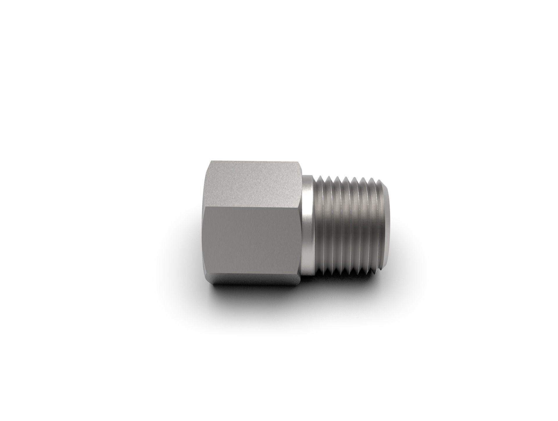 Pipe bushing reducer NPT collection 3D model_11
