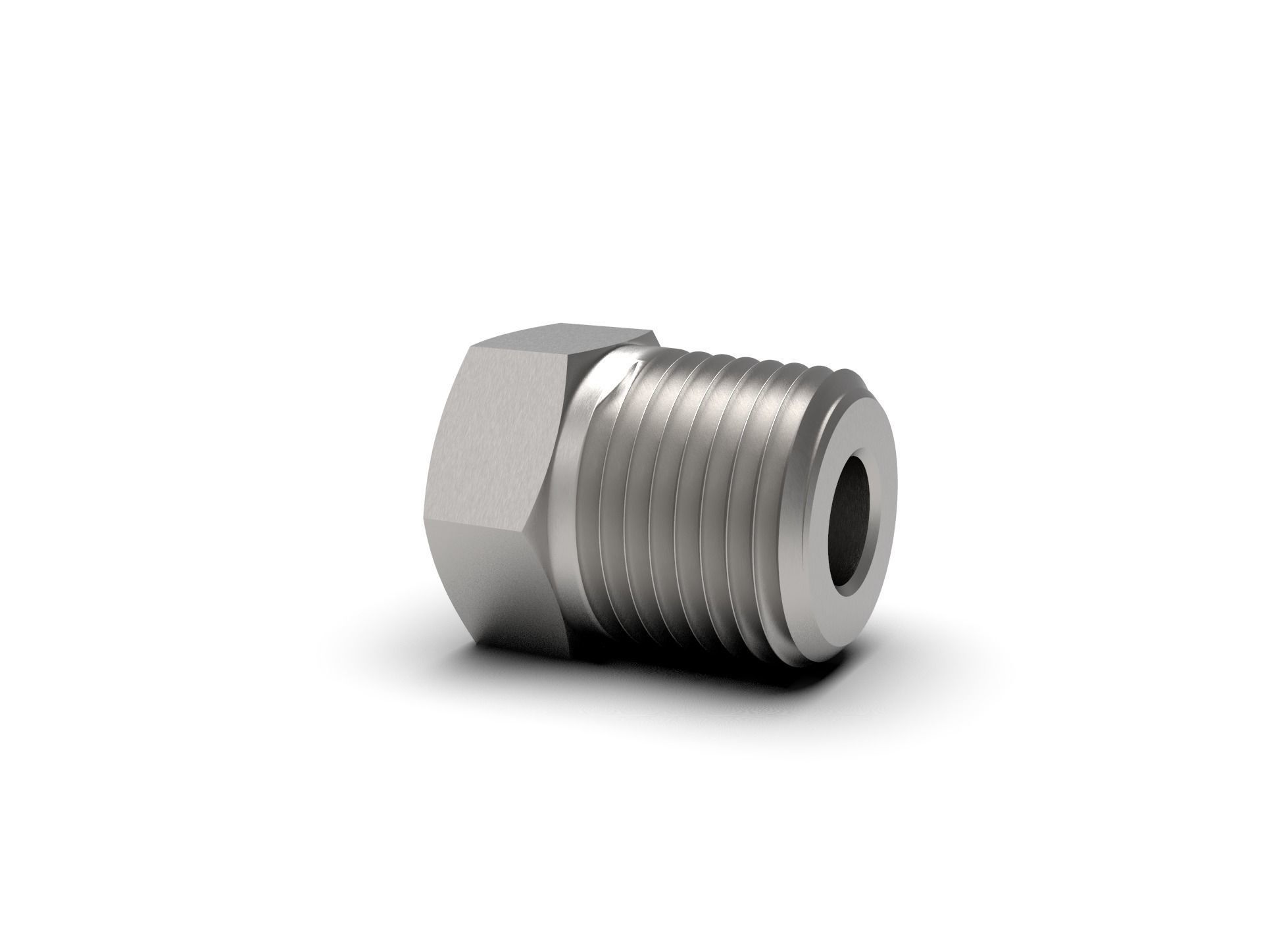 Pipe bushing reducer NPT collection 3D model_9
