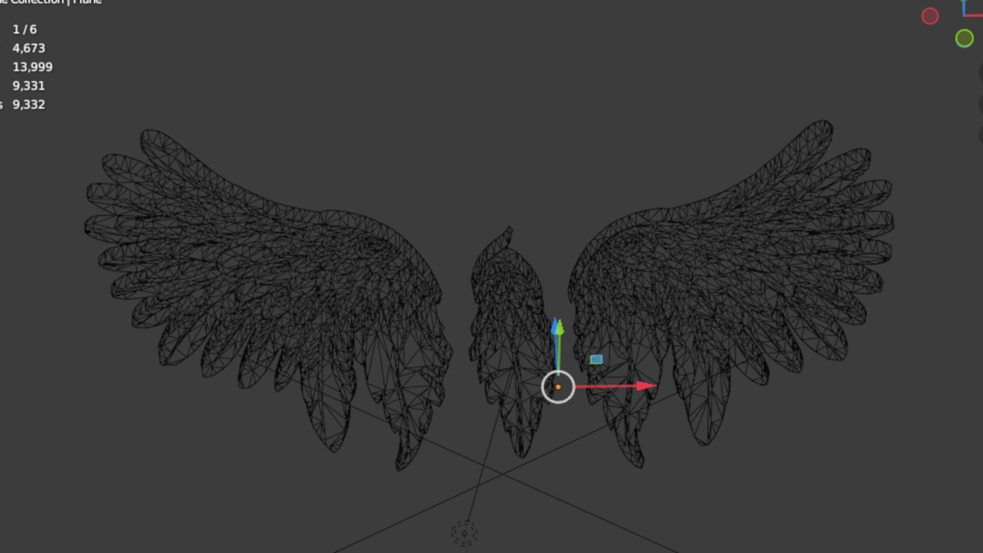 Wings Printable carved decor 01 3D print model_5