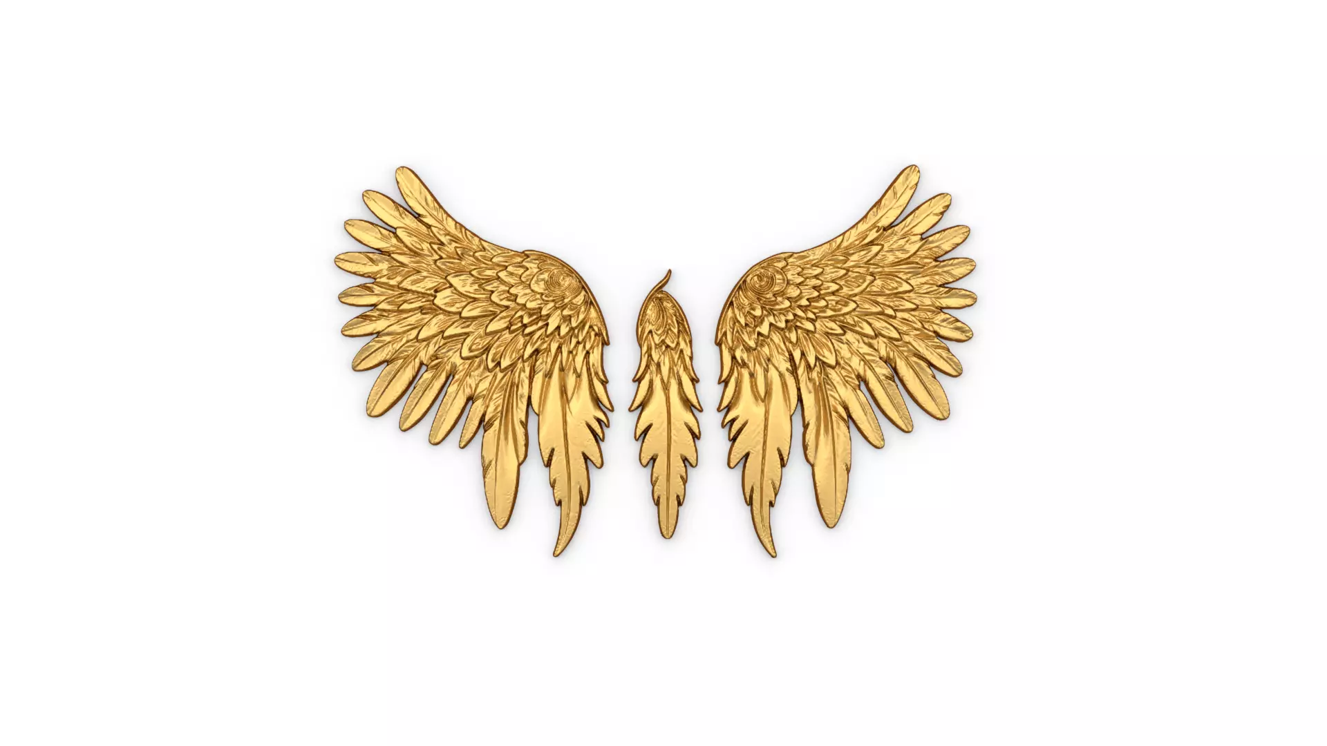 Wings Printable carved decor 01 3D print model_0