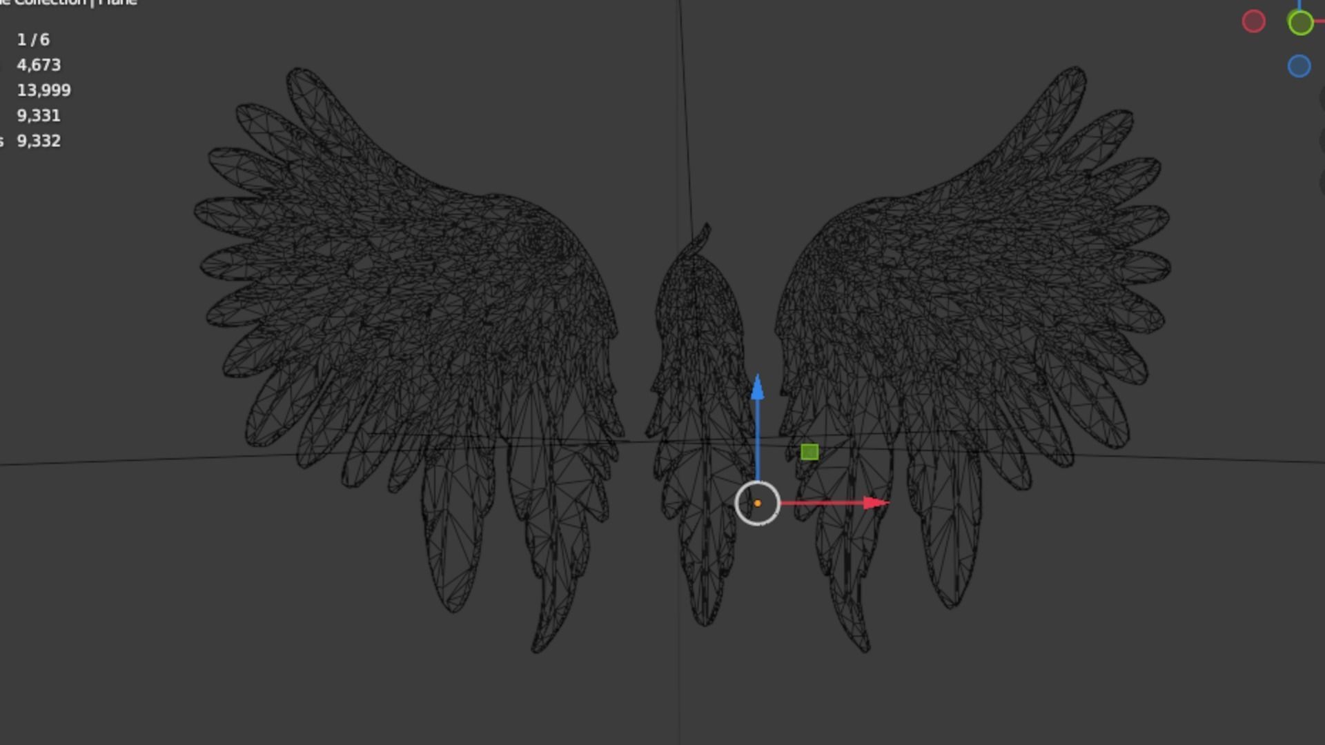 Wings Printable carved decor 01 3D print model_6