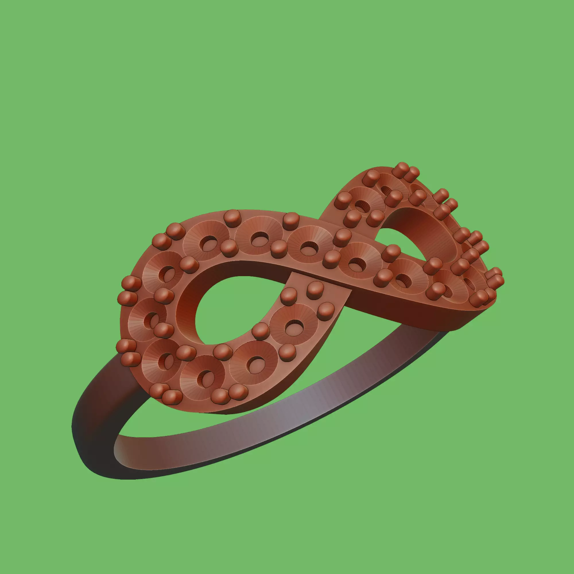 Anillo Infinito Engaste 3D print model