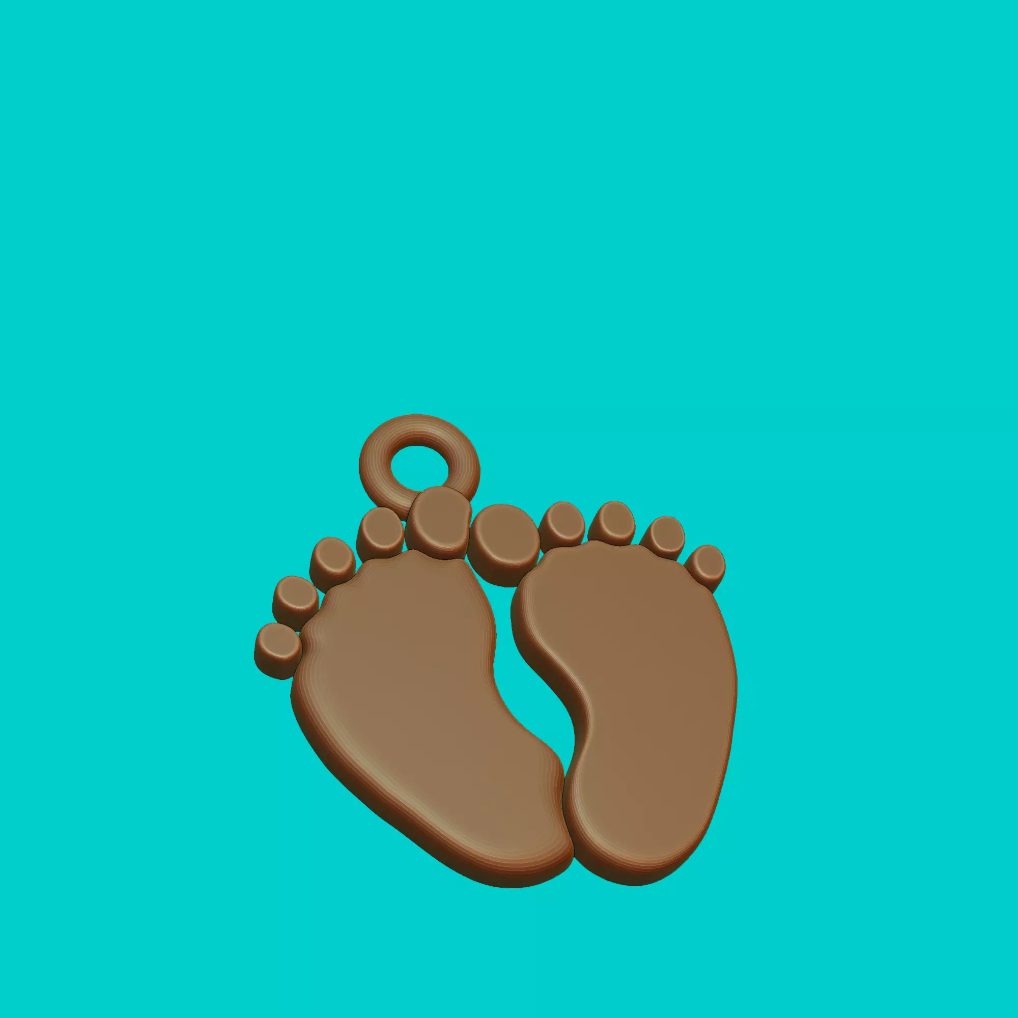 Huellas Dije Free 3D print model
