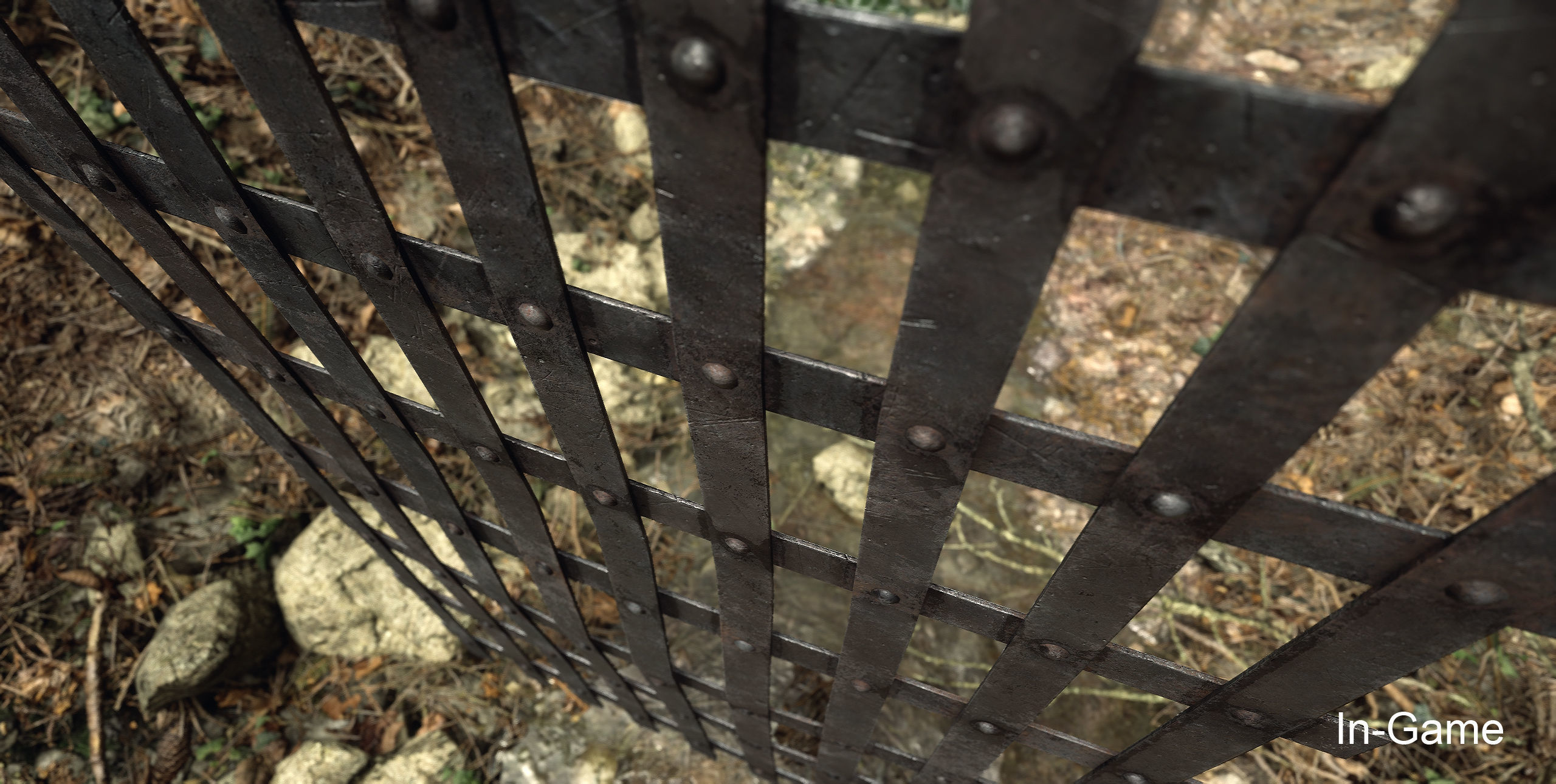 Metal Grid Low-poly 3D model_15