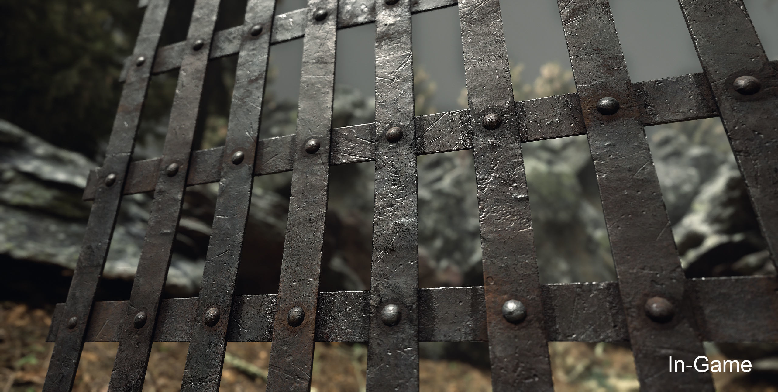 Metal Grid Low-poly 3D model_14