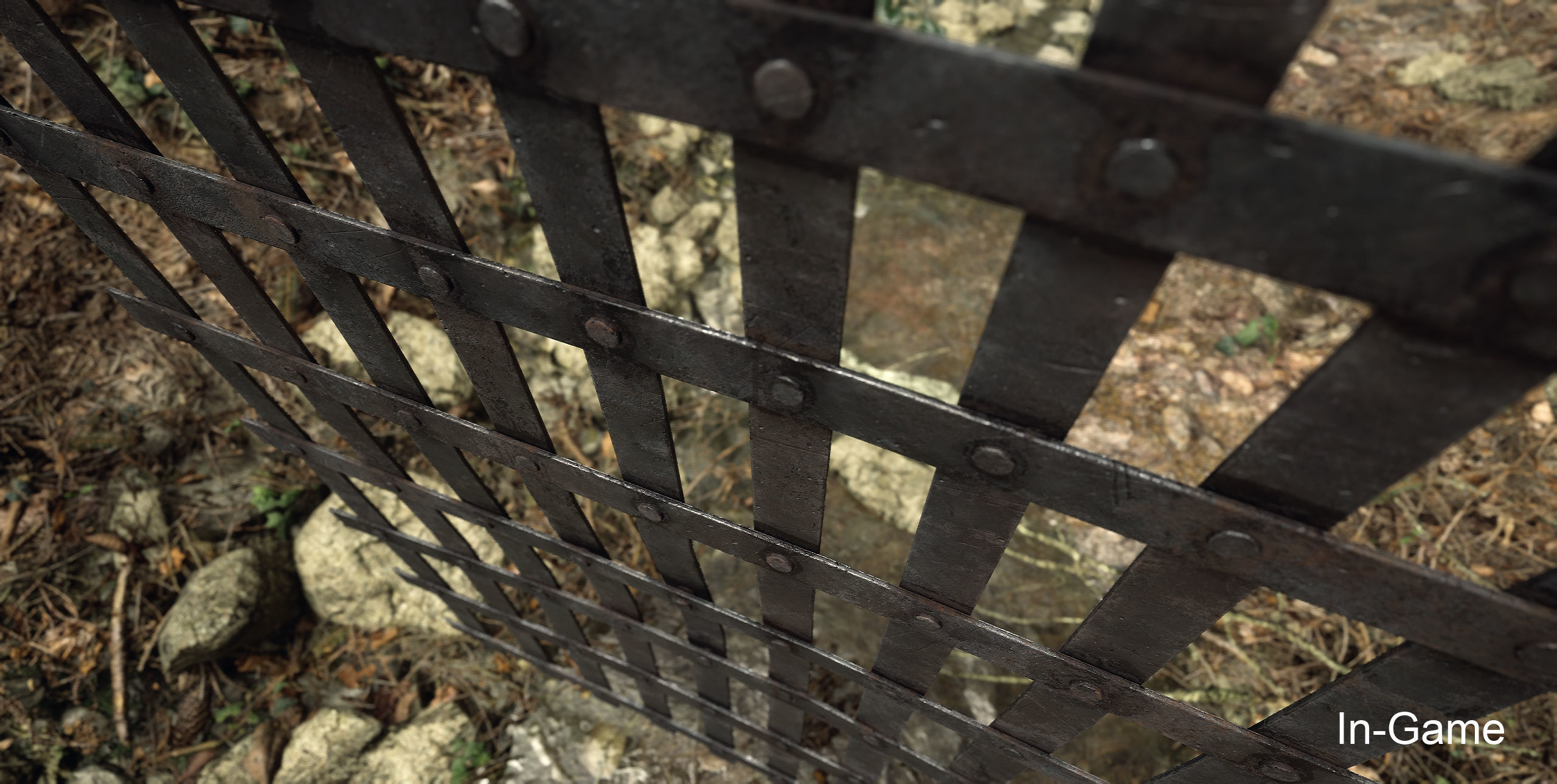 Metal Grid Low-poly 3D model_16