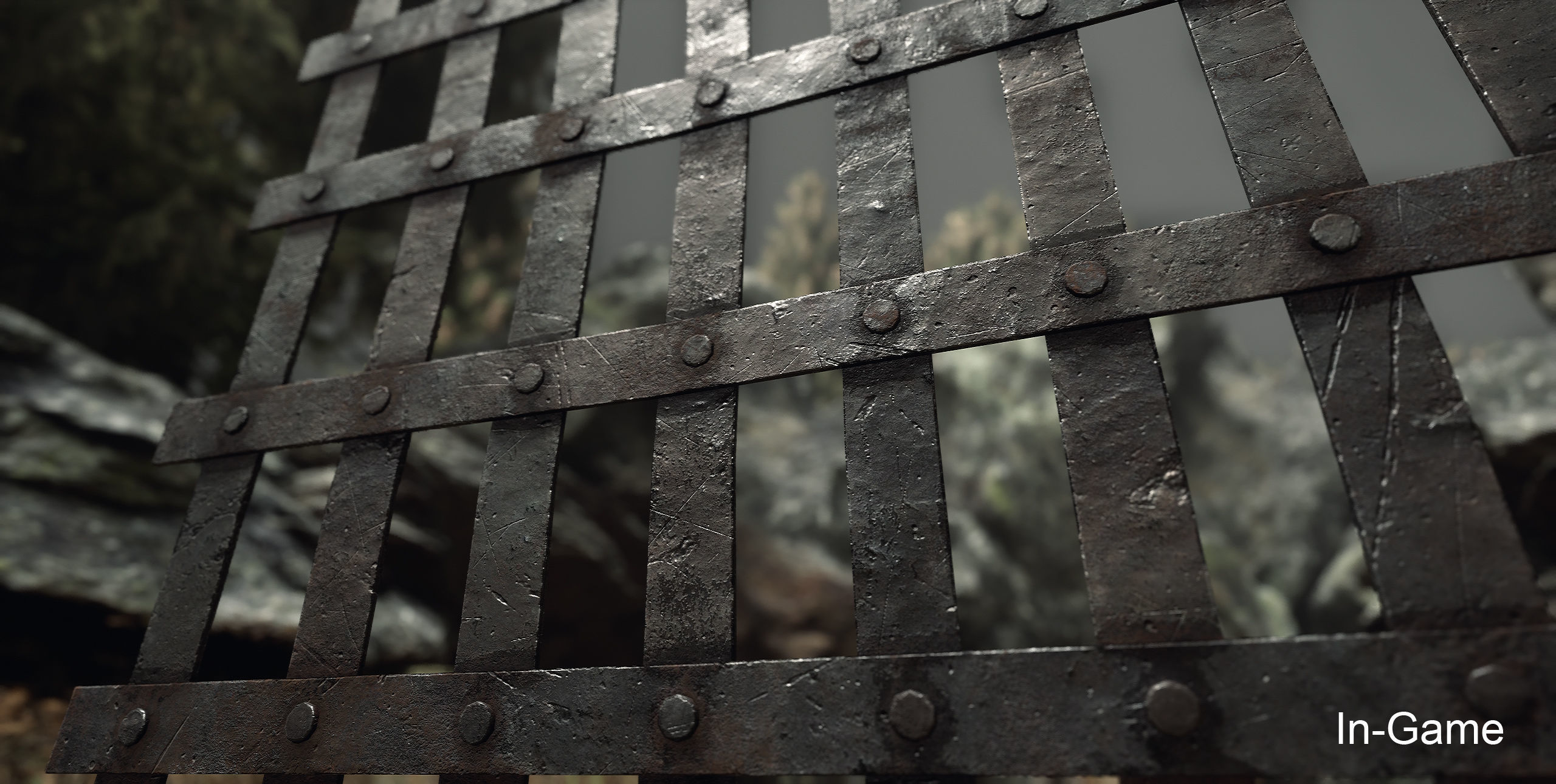 Metal Grid Low-poly 3D model_13