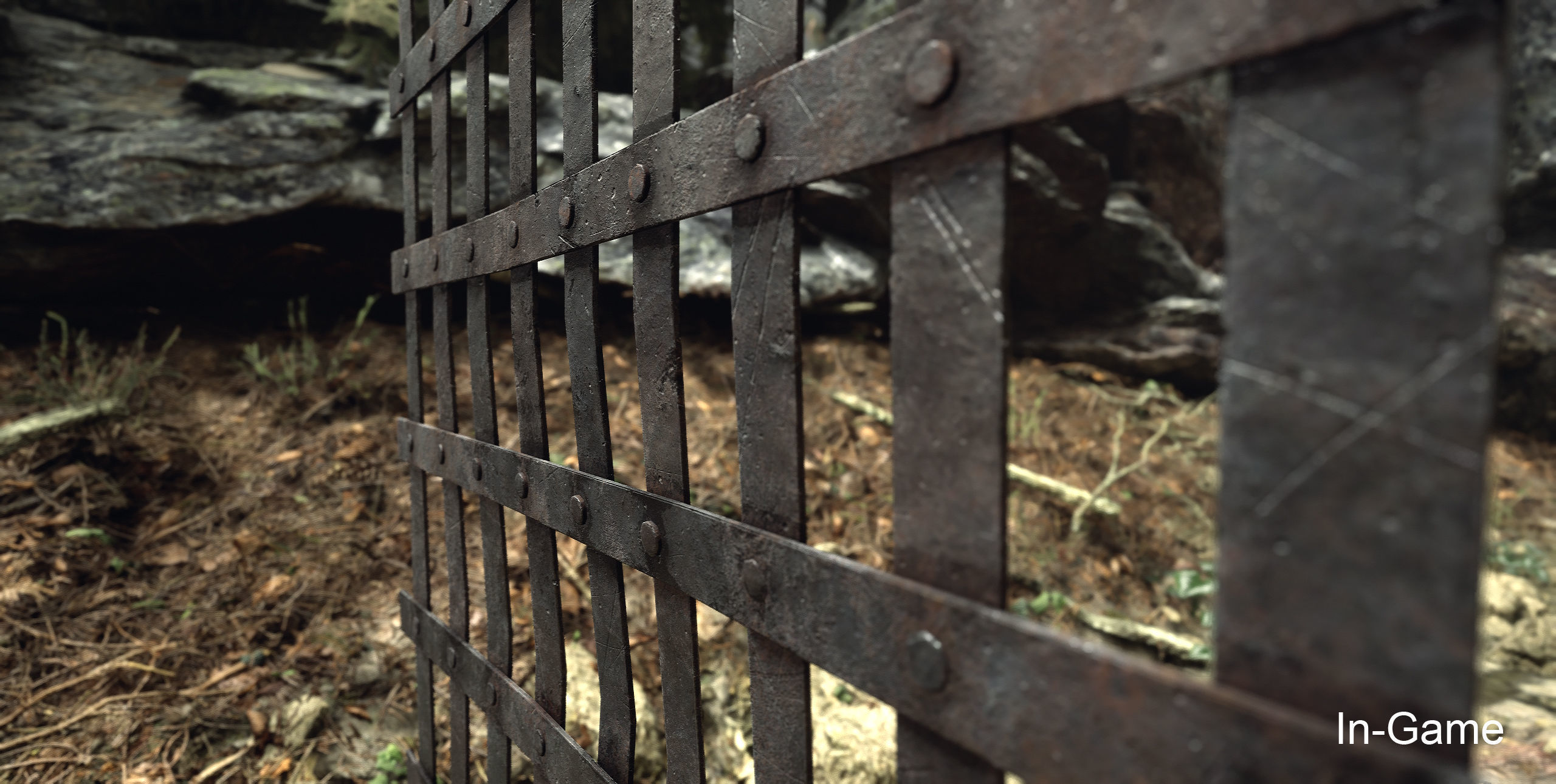 Metal Grid Low-poly 3D model_17