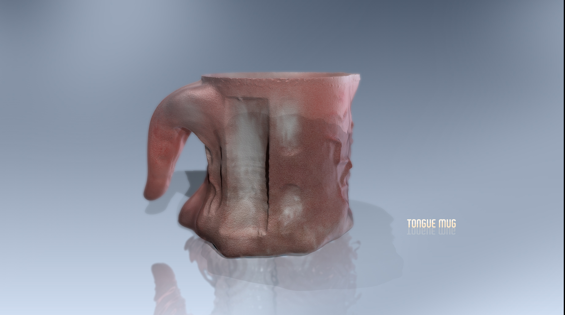 Tongue Mug Free 3D print model_2