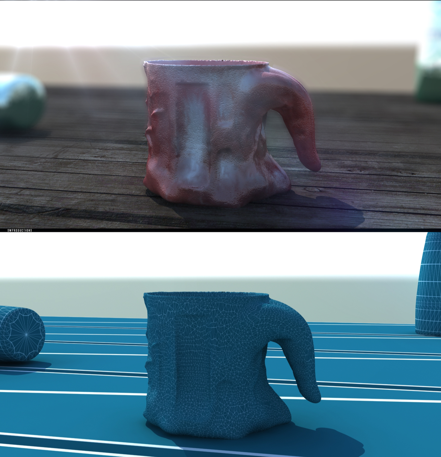 Tongue Mug Free 3D print model_1