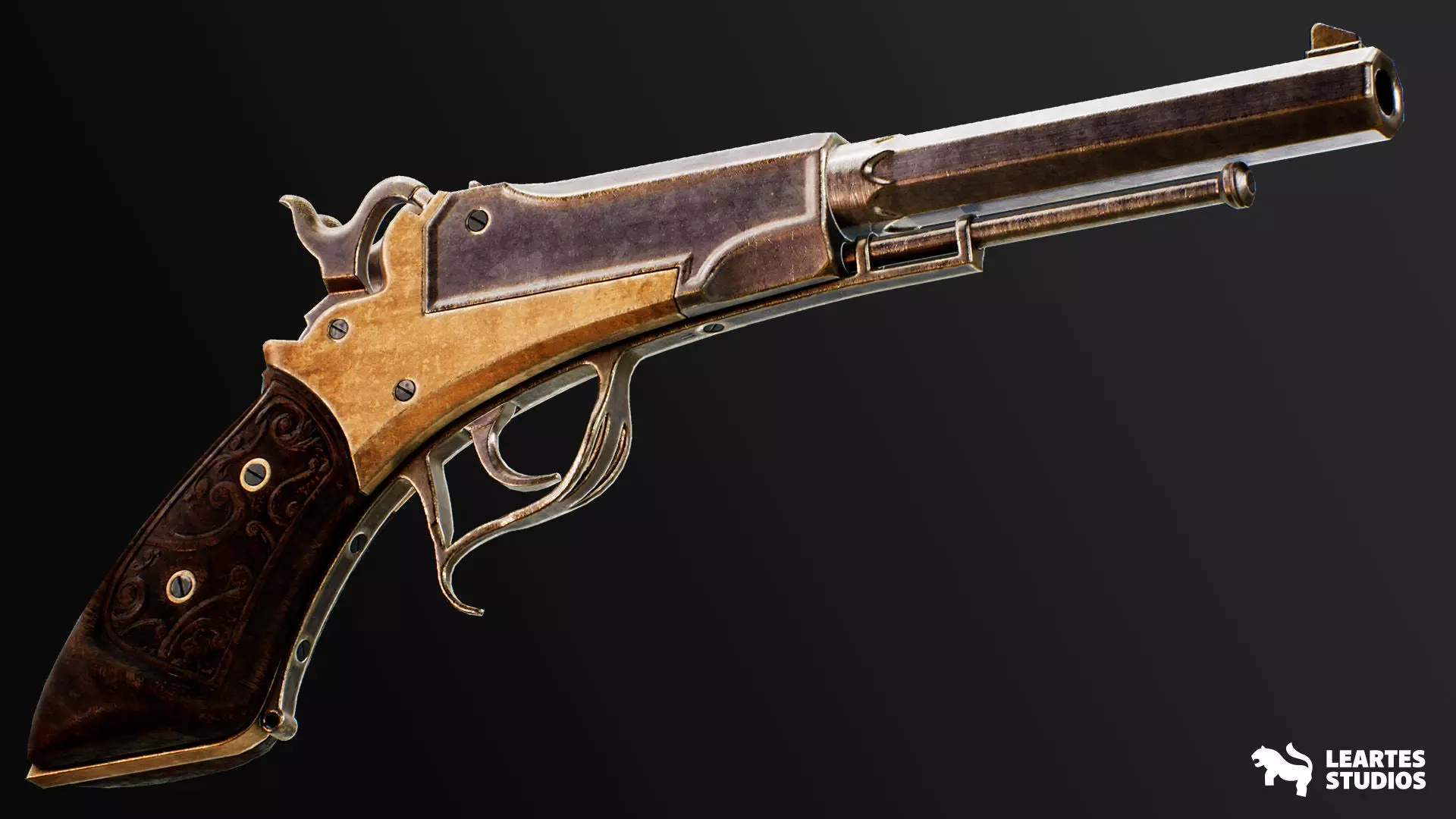 Western Guns - Comco Prop Pack Vol 1 to 4 Low-poly 3D model