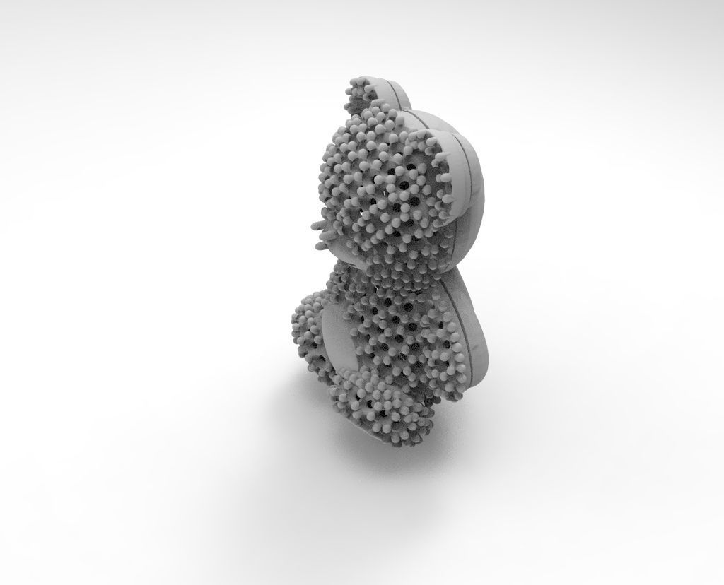 dije oso engaste  3D print model_1