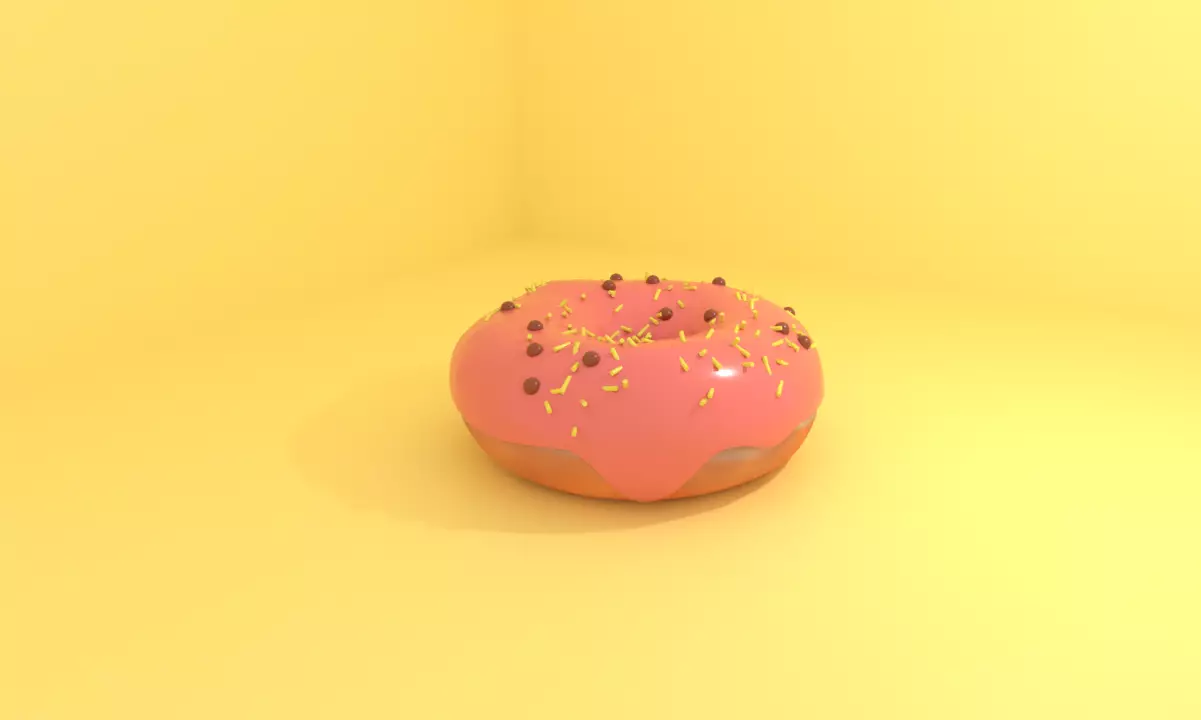 Donut Model Free low-poly 3D model