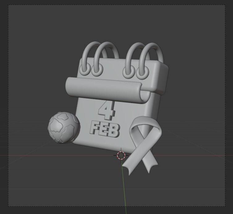 National cancer day Icon Pack Illustration  3D model_16