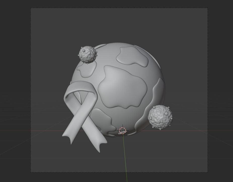 National cancer day Icon Pack Illustration  3D model_13