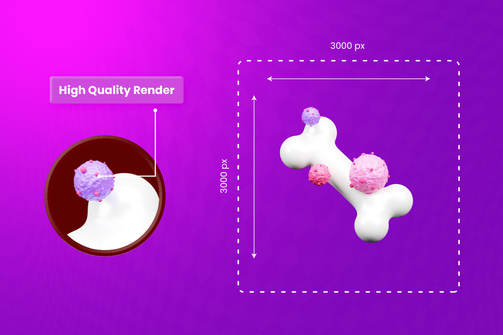 National cancer day Icon Pack Illustration  3D model_3