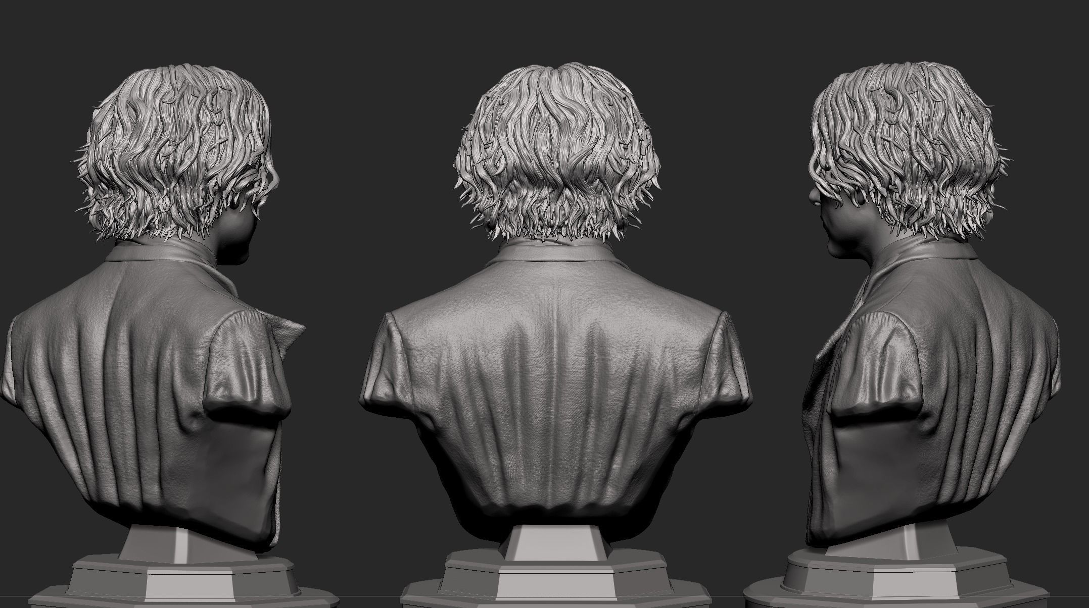 Wonka-Timothee Chalamet Bust 3D print model_14