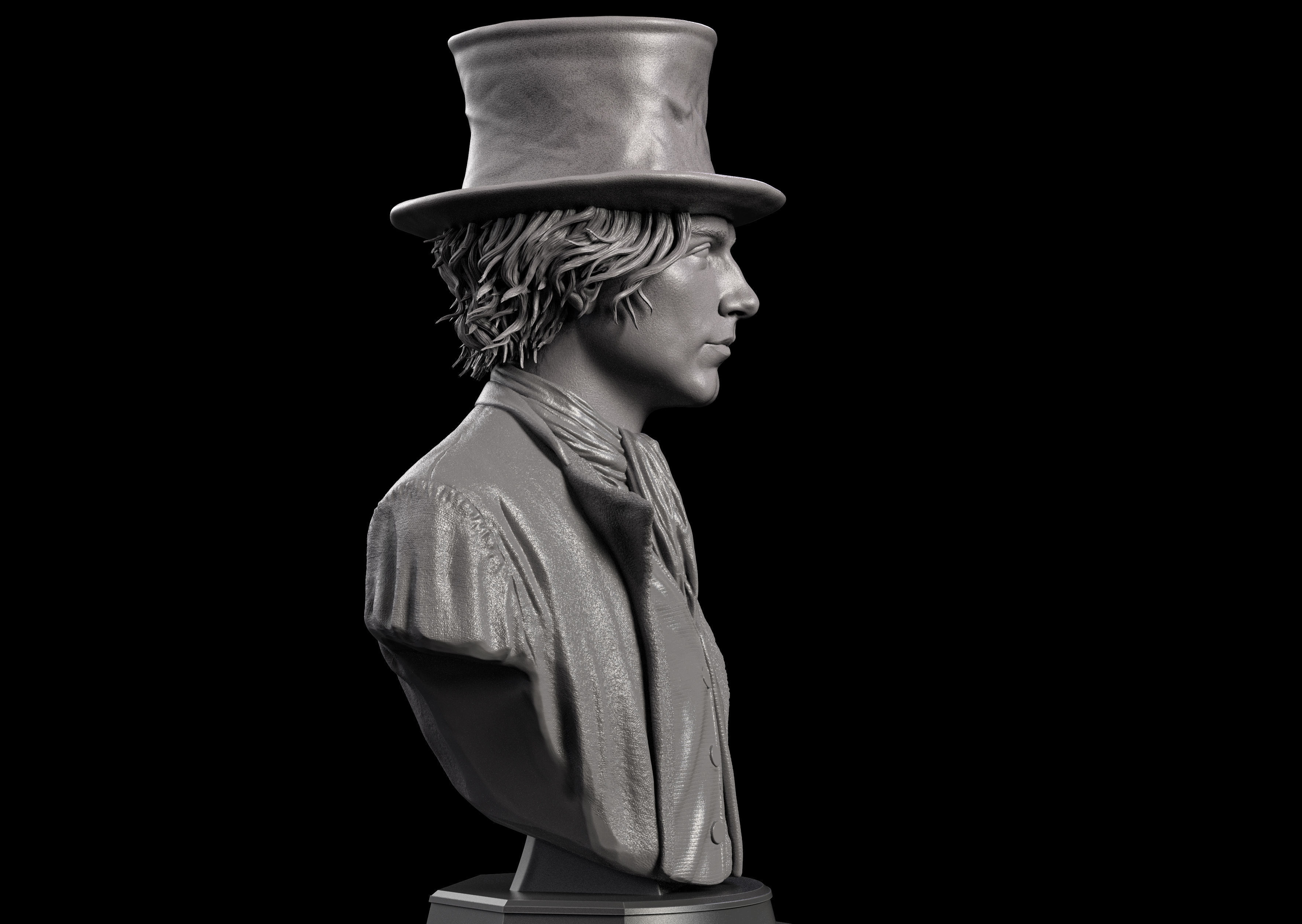 Wonka-Timothee Chalamet Bust 3D print model_2
