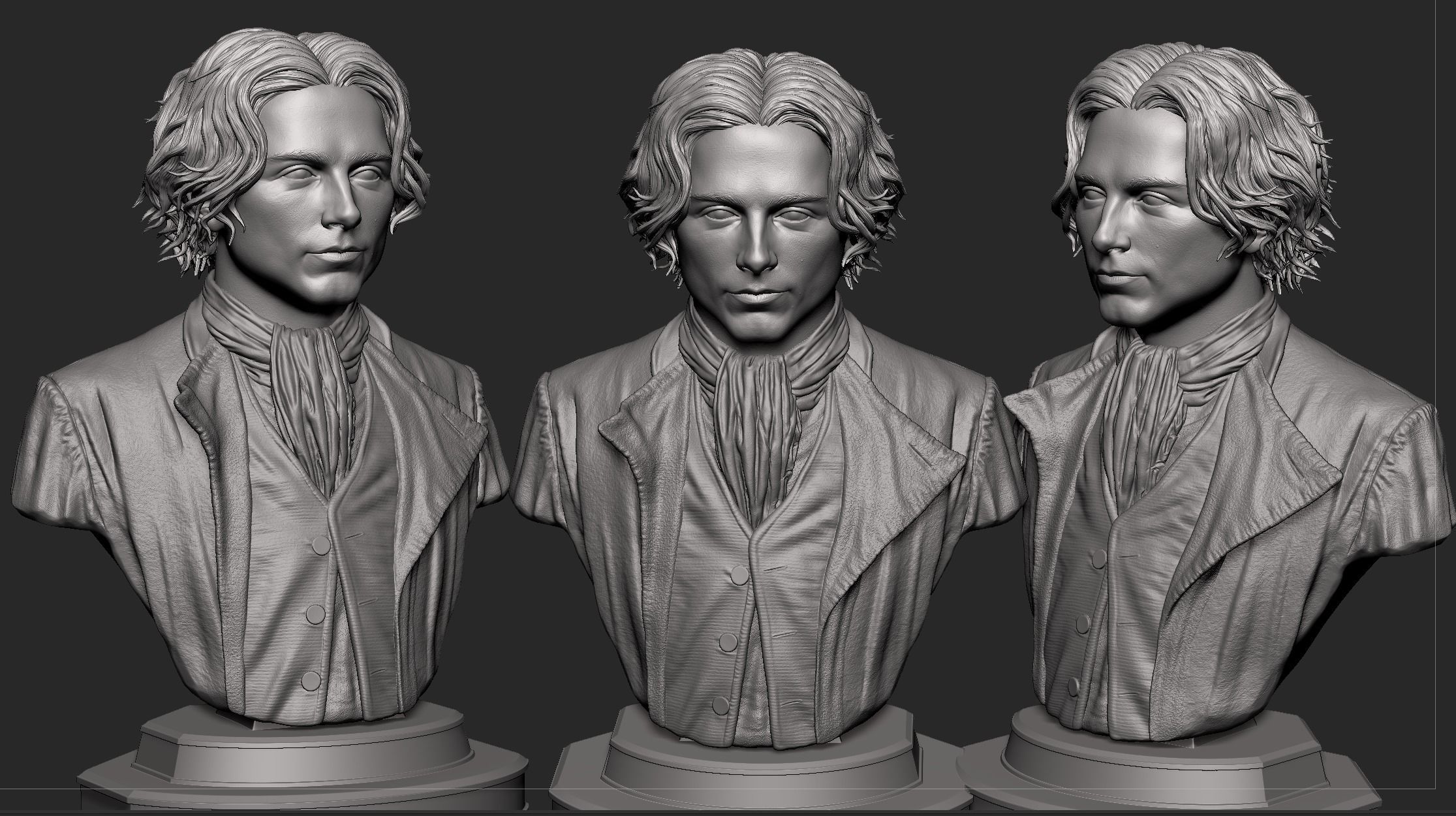 Wonka-Timothee Chalamet Bust 3D print model_13