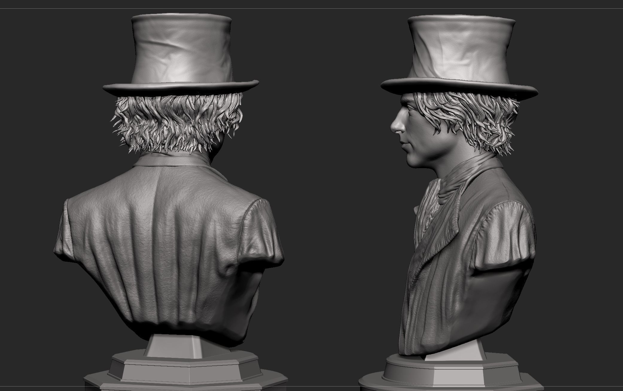 Wonka-Timothee Chalamet Bust 3D print model_6