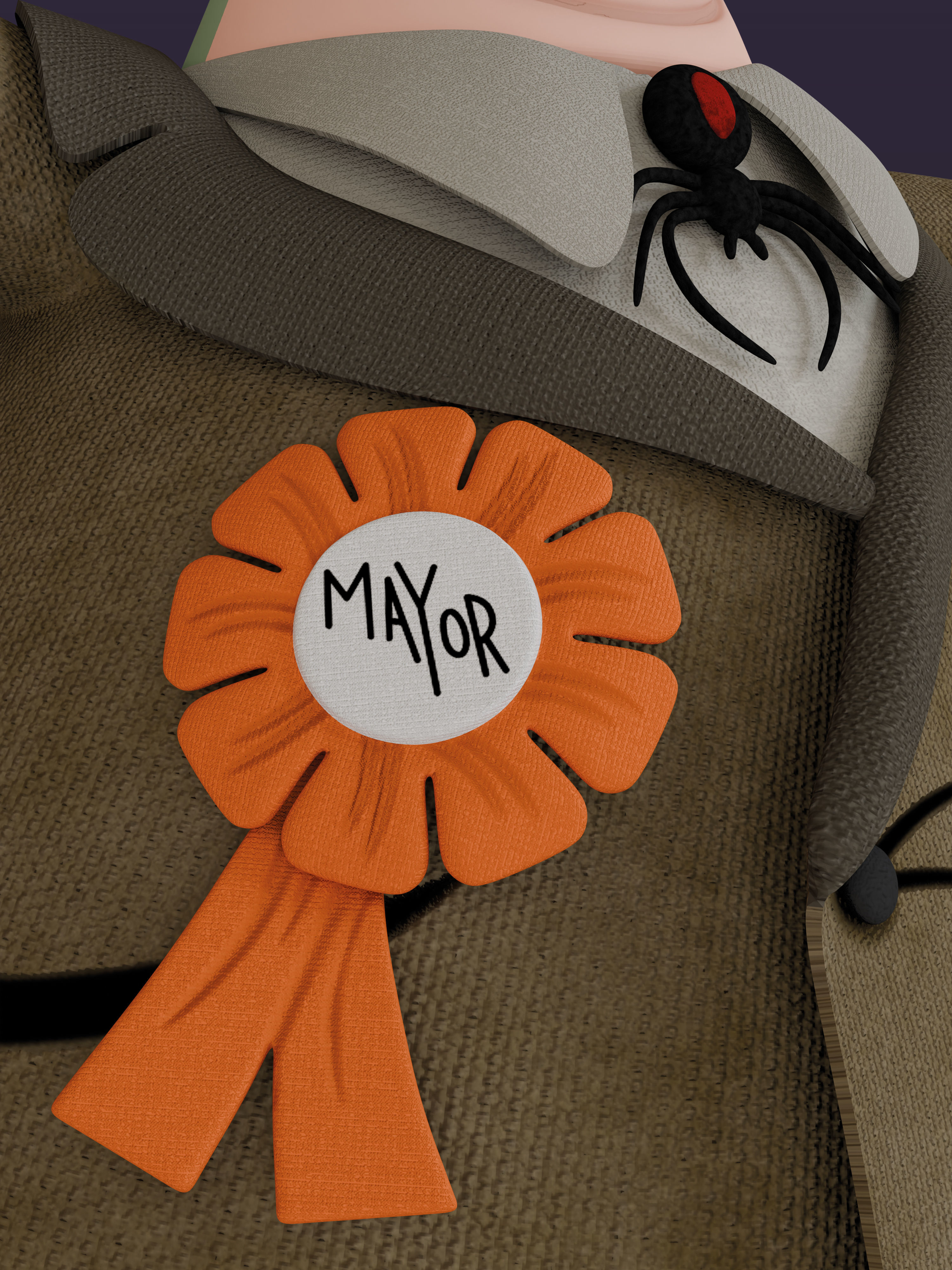 Nightmare Before Christmas Mayor 3D model_2