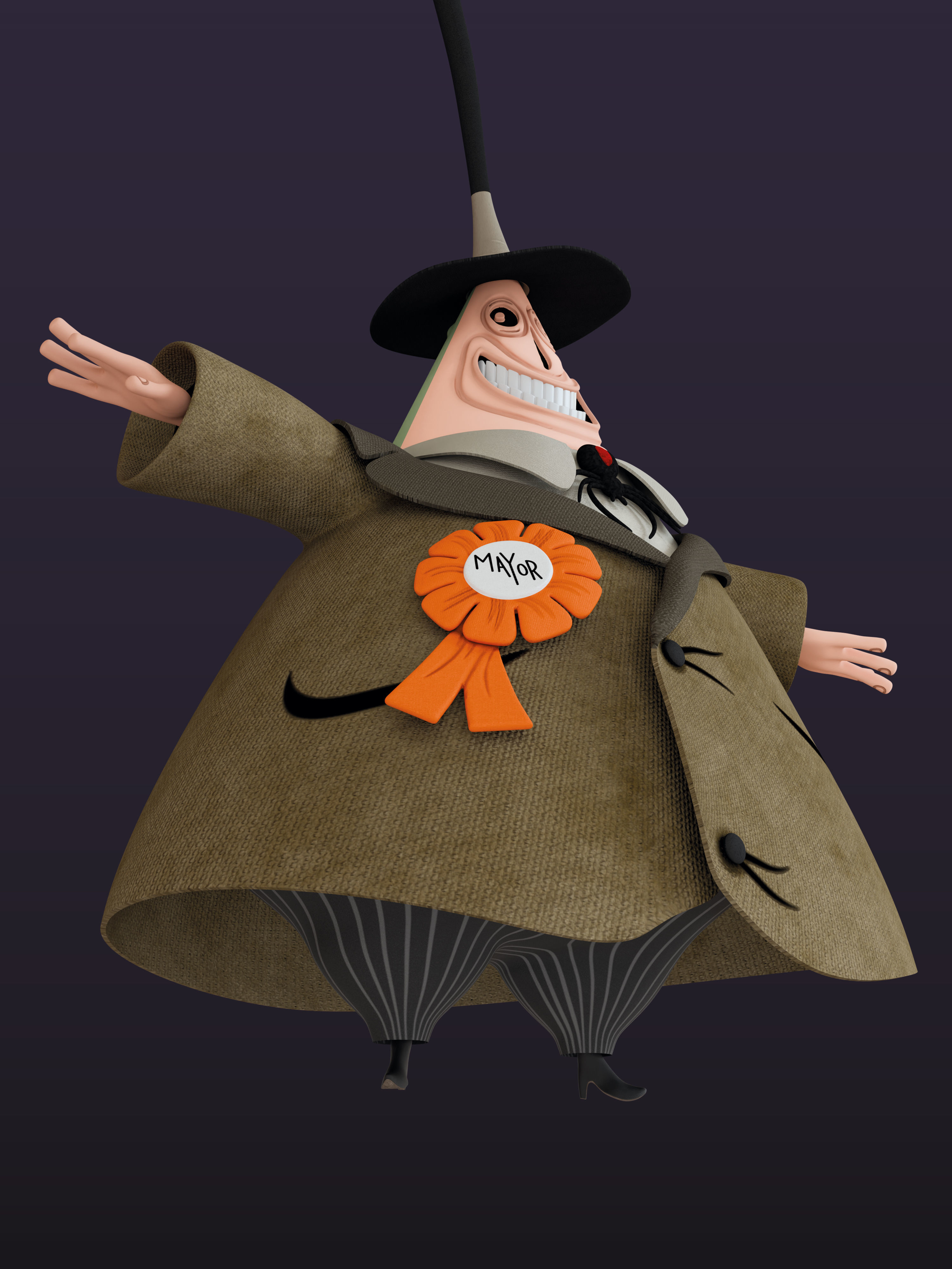 Nightmare Before Christmas Mayor 3D model_3